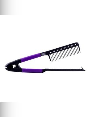 Royale Professional Hair Straightening Comb Tension Comb Purple NWT